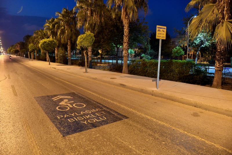 Büyükşehir, ‘Paylaşımlı Bisiklet Yolu’ Uygulamasına Başladı