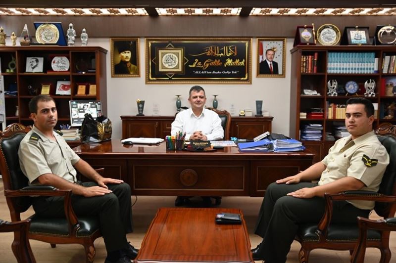 Yeni Askerlik Şubesi Başkanı’ndan Belediye Başkanımız Serkan Koyuncu’ya Ziyaret