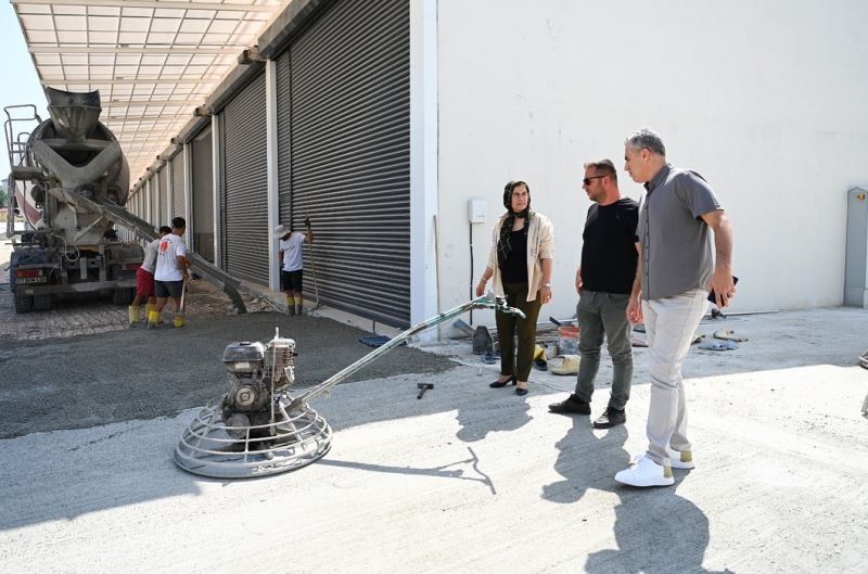 Yeni Sanayi Sitesi Çevre Düzenleme, Saha Betonlama Çalışmaları