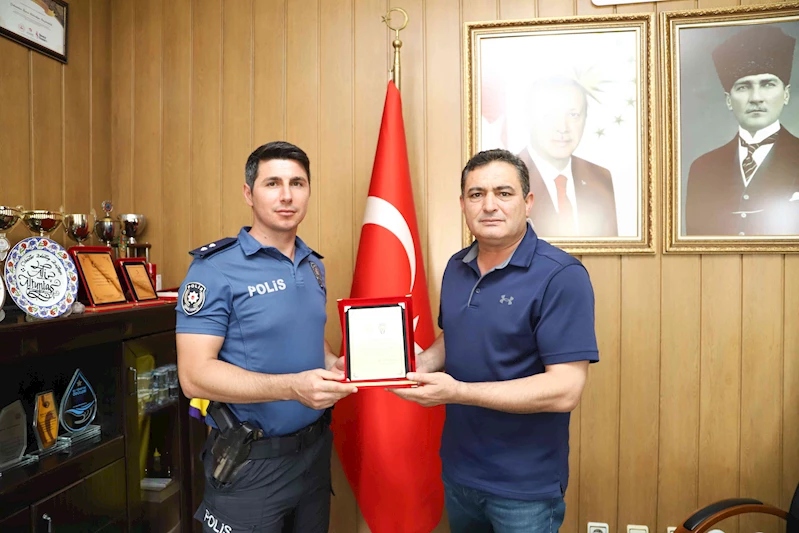 İlçe Emniyet Müdüründe Veda Ziyareti