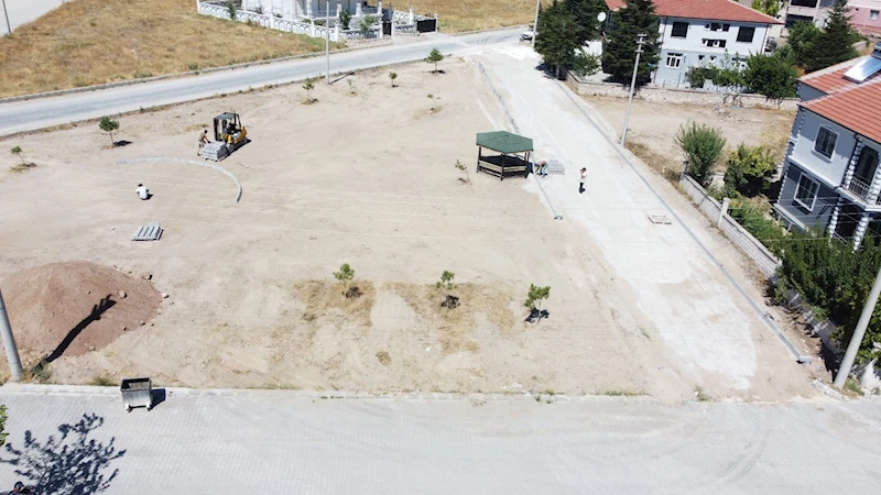 Aziziye Mahallesi Şehit Muhammet Tufan Ortaokulu Karşısı Park Yapım Çalışmaları