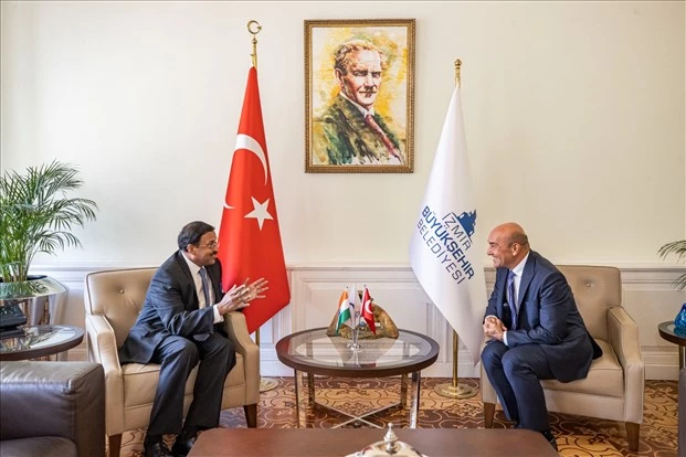Başkan Soyer, Hindistan Büyükelçisi Panda