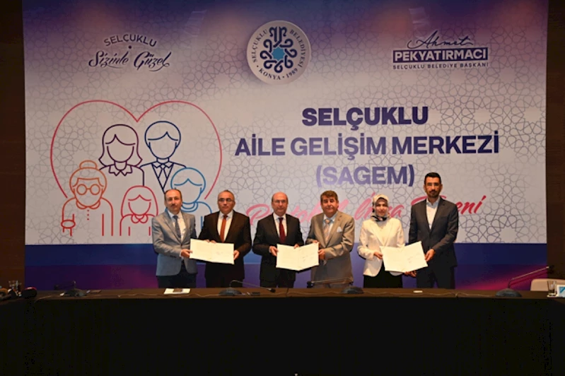 Selçuklu Belediyesi’nden örnek bir proje daha SELÇUKLU AİLE GELİŞİM MERKEZİ İÇİN İMZALAR ATILDI