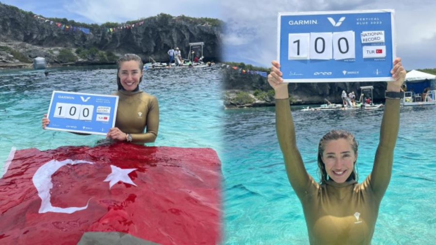 ŞAHİKA ERCÜMEN SERBEST DALIŞ 100 METREDE TÜRKİYE REKORU KIRDI 