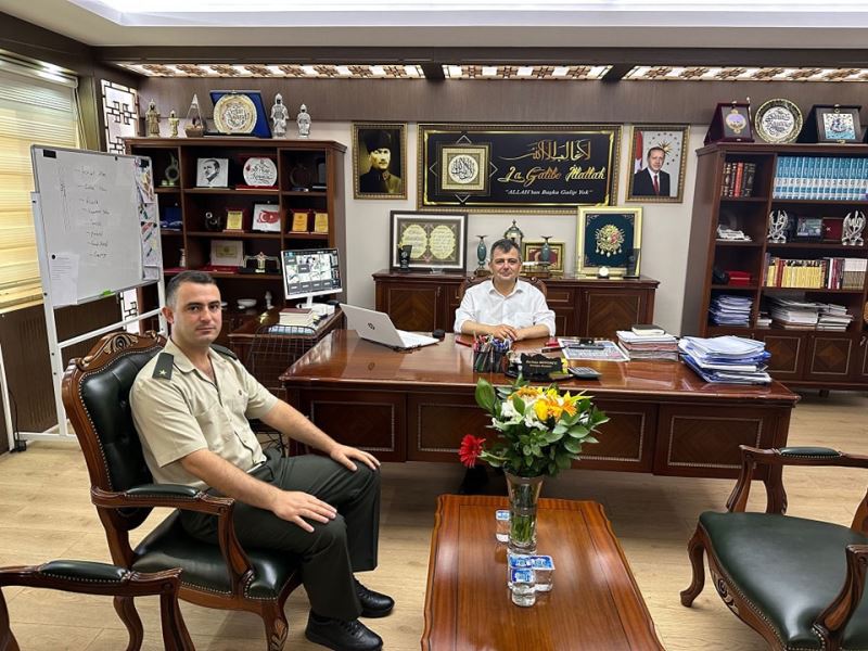 Askerlik Şubesi Başkanından Belediye Başkanımız Serkan Koyuncu’ya Ziyaret