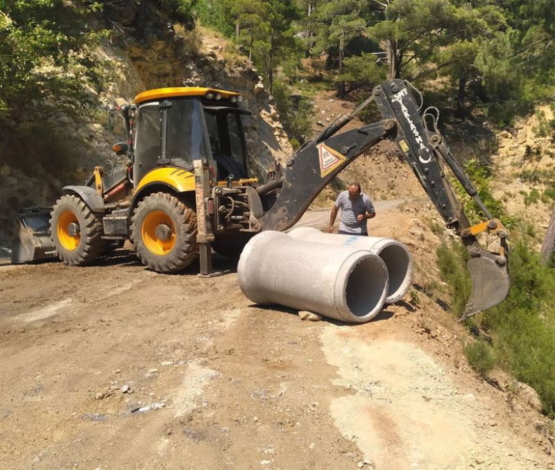 Alanya Taşatan grup yolunda bakım onarım