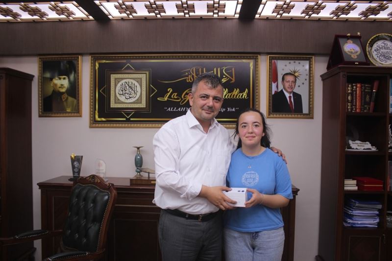 LGS İlçe Birincisinden Belediye Başkanımız Serkan Koyuncu’ya Ziyaret