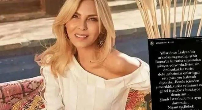 ARZU SABANCI FAZLA TURİSTTEN RAHATSIZ.. ‘TÜRKÇE KONUŞAN YOK GİBİ’