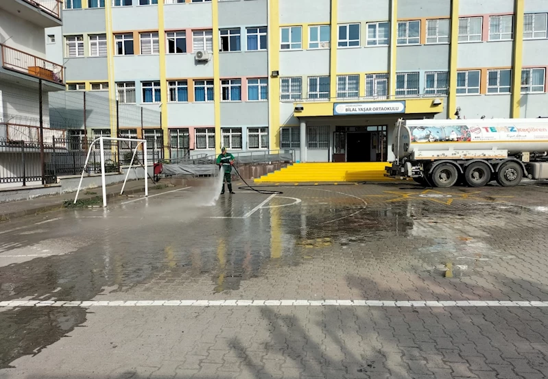Yeni eğitim dönemi için okullar temizlendi