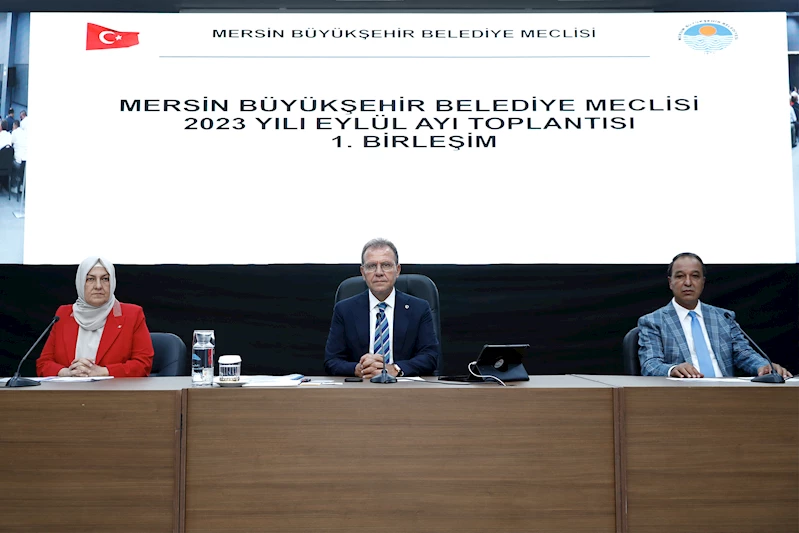Mersin Büyükşehir Belediye Meclisi’nin Eylül Ayı 1. Birleşimi Yapıldı