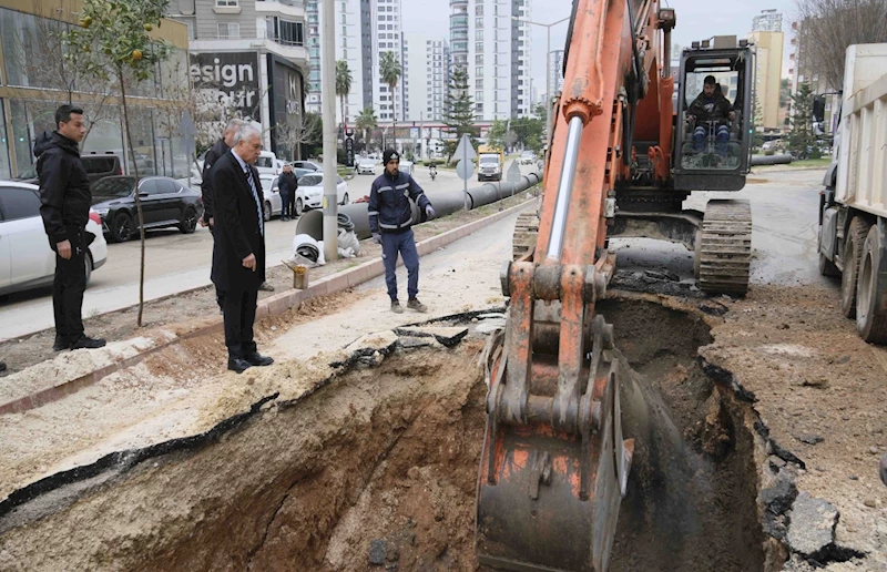 6 Mahallede Su Kesintilerine Neden Olan Hattın Yenilenmesiyle, Bölgedeki Arıza ve Su Kesintileri Ortadan Kalkacak