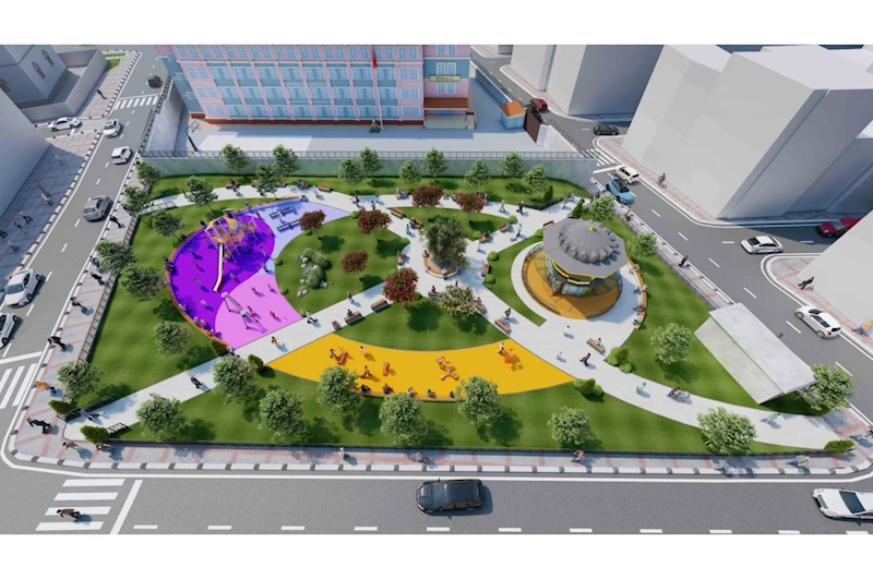 Başkan Av.Abdurrahman Dursun’dan, 50.Yıl Mahallesi’ne Kitap Kafe’li Yeni Park