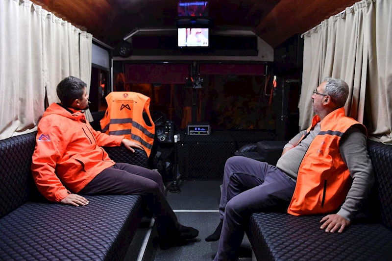 Büyükşehir’den Personele Ev Gibi Mobil Yaşam Otobüsü