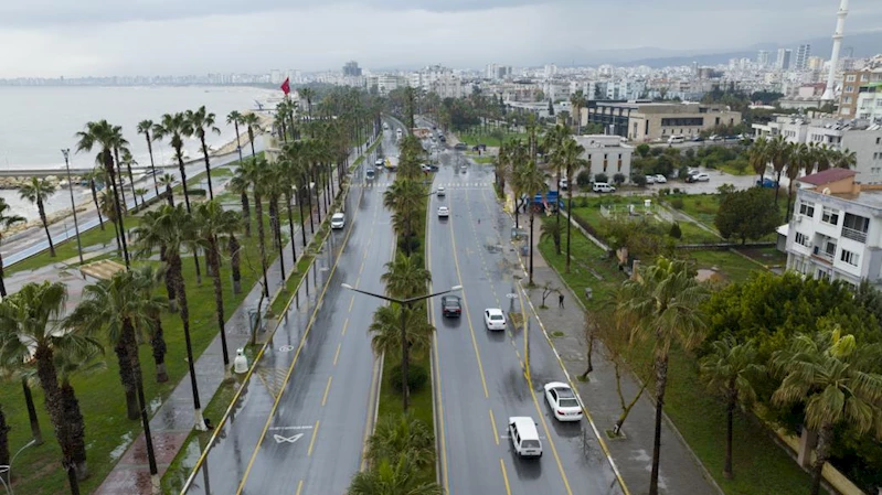 Mersin’de Yoğun Yağışlar Olumsuzluk Yaratmadı