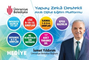 ÜMRANİYE BELEDİYESİ, İLÇEDEKİ ÖĞRENCİLERİN EĞİTİMİNE DESTEK OLMAK AMACIYLA DİJİTAL EĞİTİM PROGRAMINI BAŞLATTI.