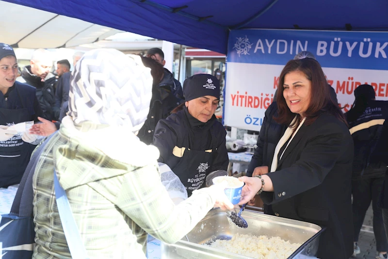 AYDIN BÜYÜKŞEHİR BELEDİYESİ’NDEN MİRAÇ KANDİLİ VE 6 ŞUBAT DEPREMİNDE HAYATINI KAYBEDEN VATANDAŞLAR İÇİN HAYIR