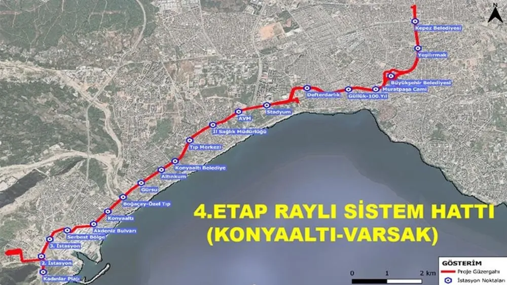 ANTALYA’DA 4. ETAP TRAMVAY HATTI 17 NİSAN’DA İHALEYE ÇIKACAK