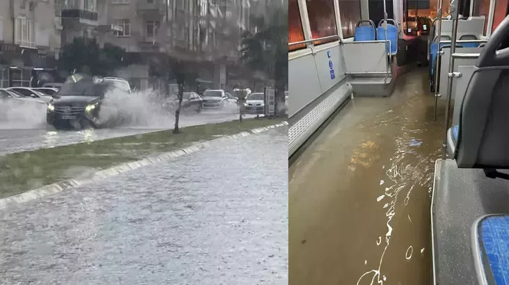 ANTALYA ETKİLİ YAĞAN YAĞMURA TESLİM OLDU.. YETKİLİLER UYARDI