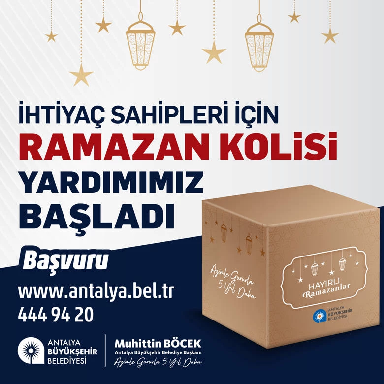 Büyükşehir’den ihtiyaç sahiplerine Ramazan gıda kolisi