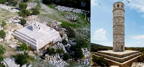 PATARA’DAKİ BU DENİZ FENERİNİ TSUNAMİ YIKMIŞTI.. 543 YIL SONRA AYAĞA KALDIRILDI