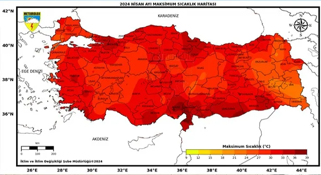 SON 53 YILIN EN SICAK NİSAN AYI YAŞANDI.. 30 NOKTADA EKSTREM SICAKLIK