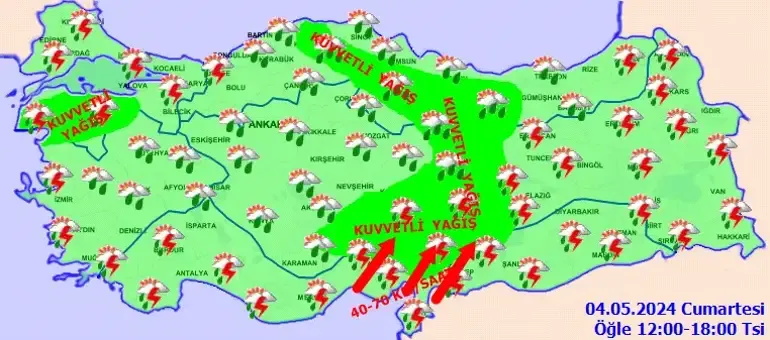 YURDUN TAMAMINDA YAĞIŞ VAR.. 15 KENTE SARI KODLU UYARI YAPILDI