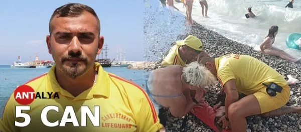 ANTALYALI CANKURTARAN 5 CAN KURTARDI.. KEMER’İN KAHRAMANI OLDU
