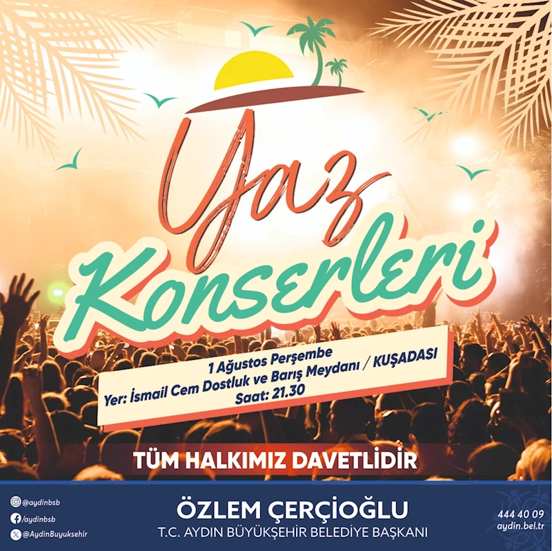 ÇERÇİOĞLU VE GÜNEL KUŞADALILARI KONSERE DAVET ETTİ