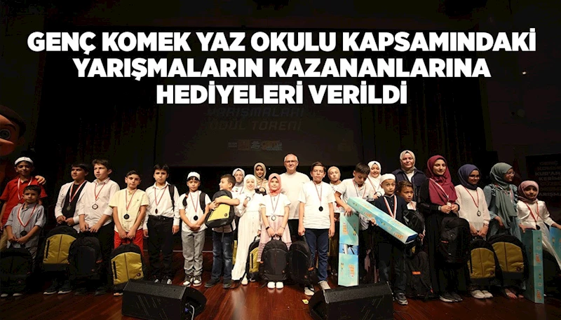 GENÇ KOMEK YAZ OKULU KAPSAMINDAKİ YARIŞMALARIN KAZANANLARINA HEDİYELERİ VERİLDİ