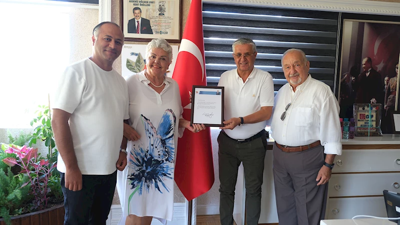 Karaman ailesine teşekkür belgesi