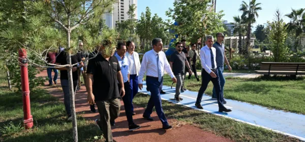 VALİ ŞAHİN İNCELEME YAPTI.. ‘ANTALYA MİLLET BAHÇESİ’ KAPILARINI AÇIYOR