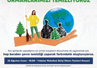 Bucalılar yangın riskine karşı ormanlarını temizleyecek