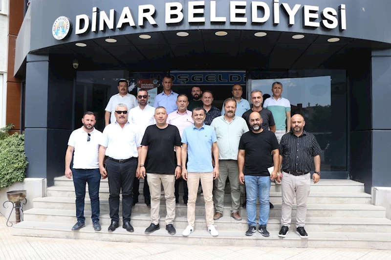 Denizli Büyükşehir Belediye Başkanımız Bülent Nuri Çavuşoğlu’ndan Dinar Belediye Başkanımız Veysel Topçu’ya Hayırlı olsun Ziyareti