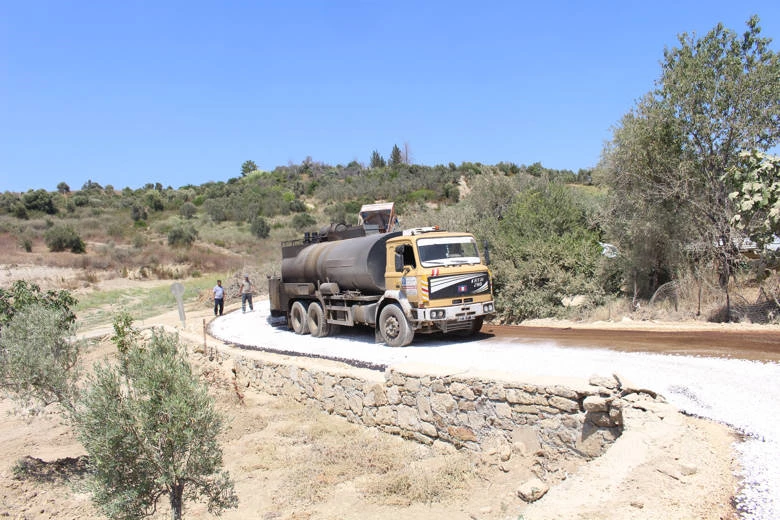 Manavgat’ta grup yolları asfaltlanıyor