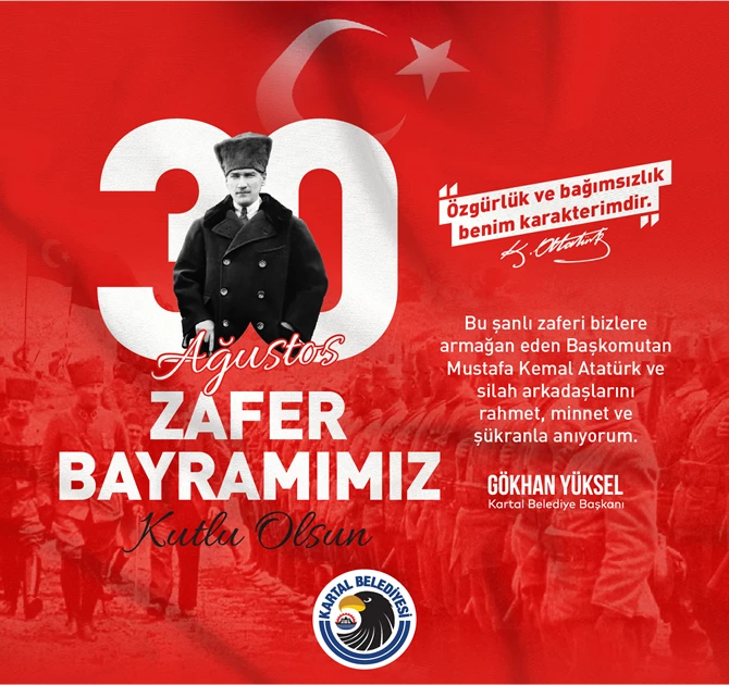 KARTAL’DA 30 AĞUSTOS ZAFERİ GURURLA KUTLANACAK
