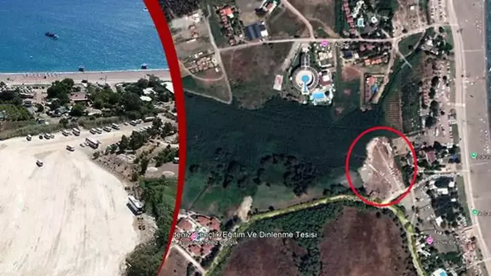 ANTALYA ADRASAN’DA DOĞA HARİKASI O GÖL KURUDU VE OTOPARK OLDU