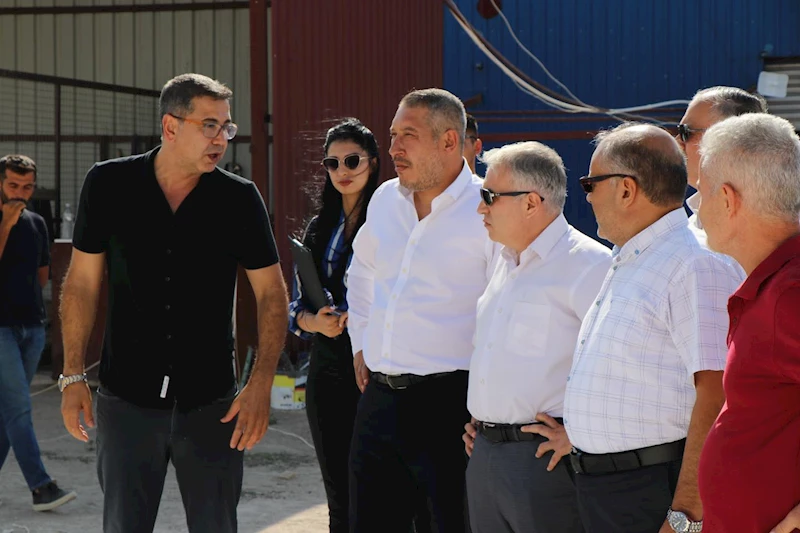 Belediye Başkanımız Veysel Topçu organize Sanayi Bölgesinde İncelemelerde Bulundu