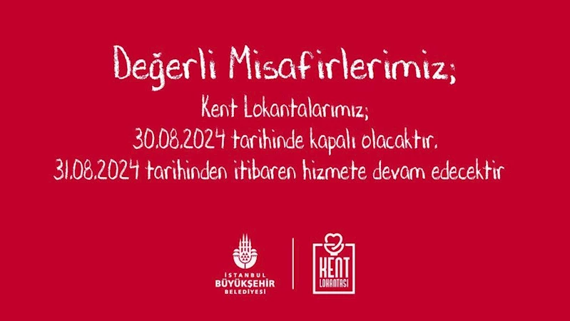 KENT LOKANTALARI 31 AĞUSTOS