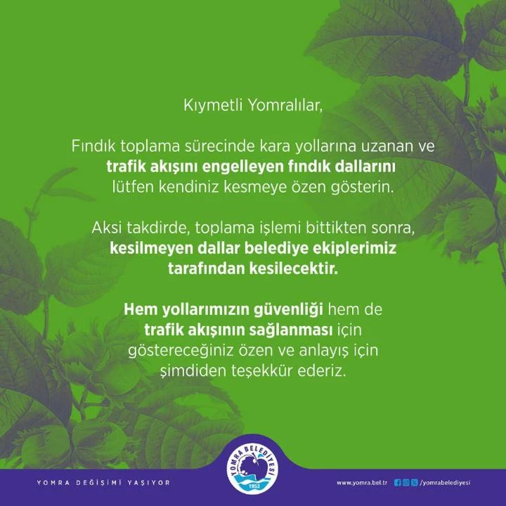 ÖNEMLİ DUYURU