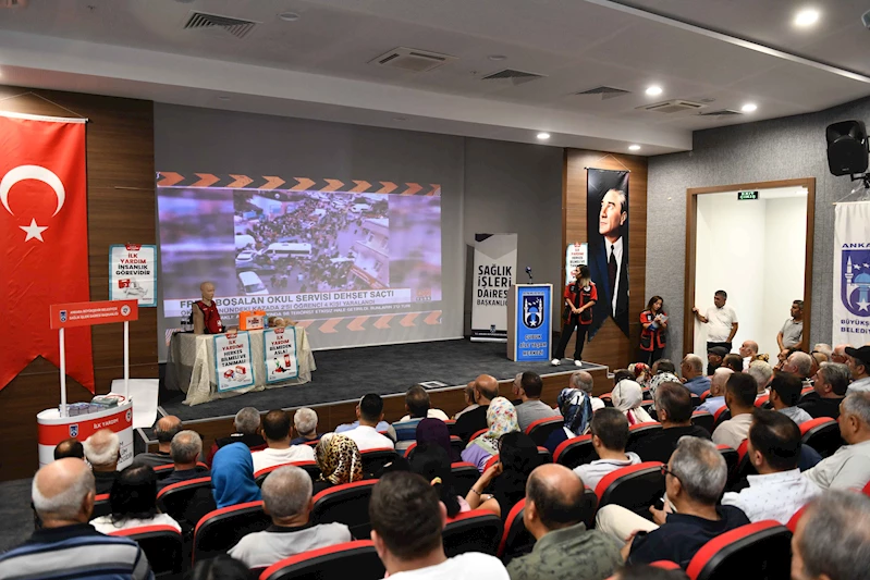 ANKARA BÜYÜKŞEHİR BELEDİYESİNDEN SERVİS ŞOFÖRLERİ VE REHBERLERİNE İLK YARDIM İLE GÜVENLİ SÜRÜŞ EĞİTİMİ