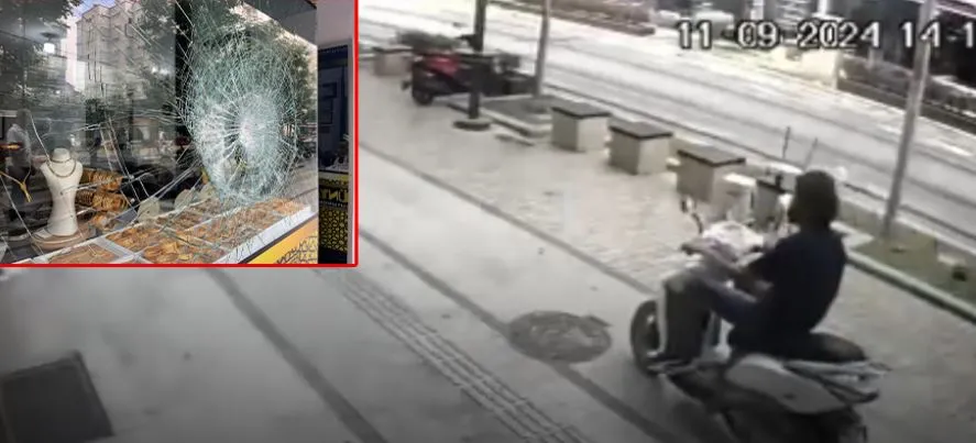 ANTALYA’DA HIRSIZA KURŞUN GEÇİRMEZ CAM ŞOKU