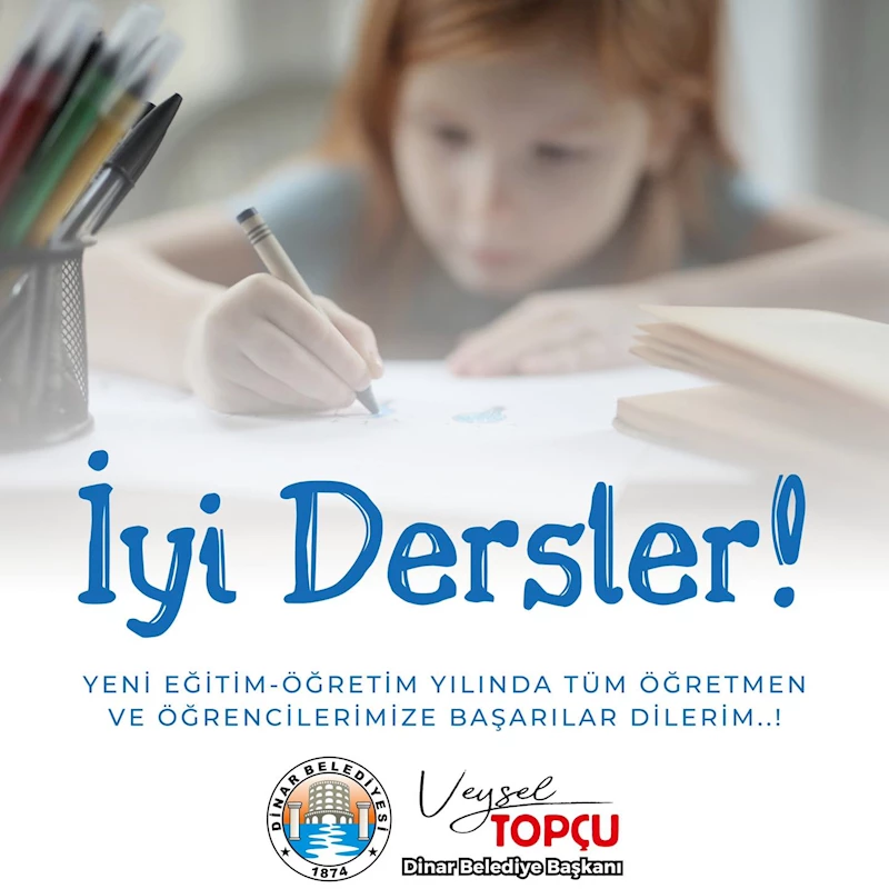Yeni Eğitim-Öğretim Yılında Tüm Öğretmen ve Öğrencilerimize Başarılar Dilerim..!