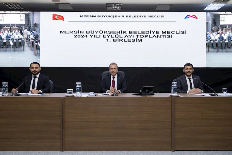 Mersin Büyükşehir Belediye Meclisi’nin Eylül Ayı Olağan Toplantısı’nın 1. Birleşimi Gerçekleşti