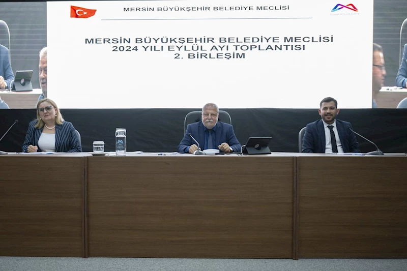 Mersin Büyükşehir Belediye Meclisi’nin Eylül Ayı Olağan Toplantısı’nın 2. Birleşimi gerçekleşti
