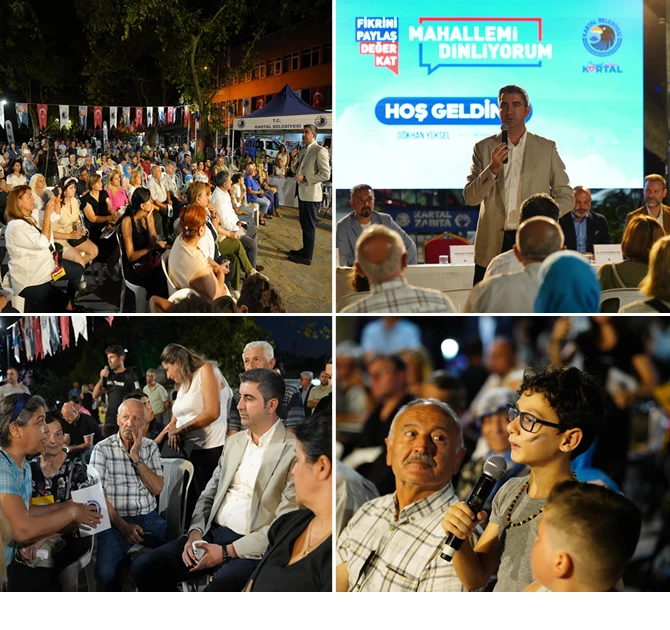 KARTAL’IN GELECEK VİZYONU ‘KOMŞU BULUŞMALARI’NDA İNŞA EDİLİYOR