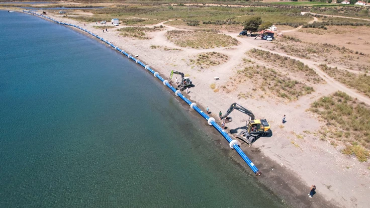 Akarca Koyu’nun su kalitesini artıracak projede sona doğru