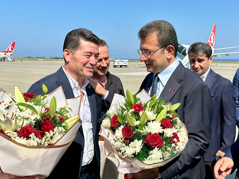İBB Başkanı Ekrem İmamoğlu, memleketi Trabzon’a geldi
