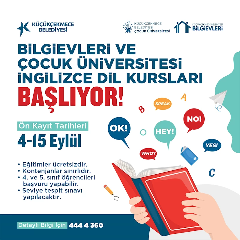 SANAT, BİLİŞİM VE TEKNOLOJİ, İNGİLİZCE VE UYGULAMALI GELİŞİM ATÖLYELERİ KURS KAYITLARI BAŞLADI