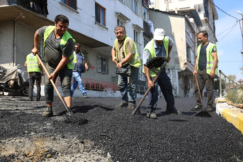 Eyüpsultan’da asfalt çalışmaları tüm hızıyla sürüyor