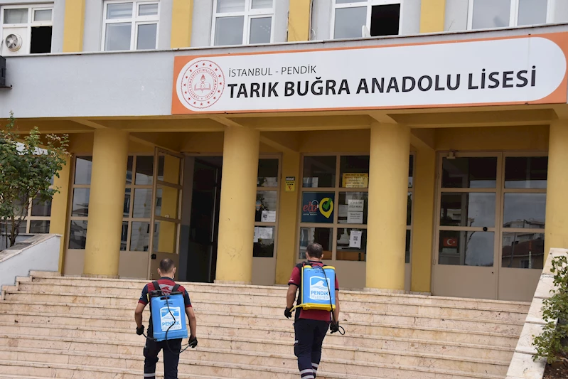 Okullarda Dezenfeksiyon ve Temizlik Çalışması Başladı